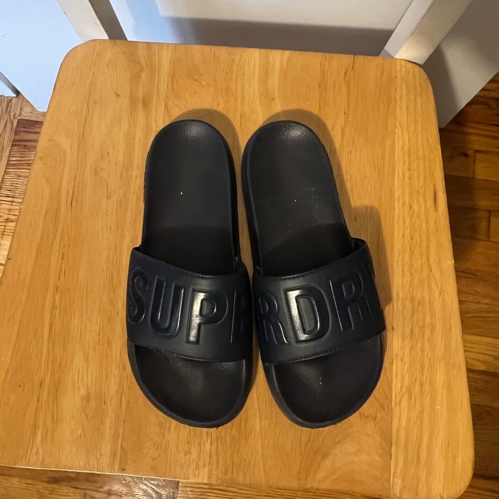 SUPERDRY Navy Slides